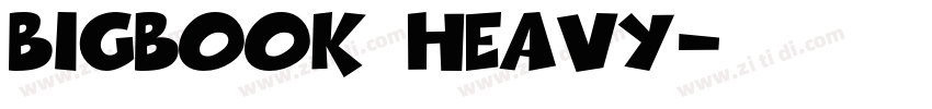BigBook Heavy字体转换